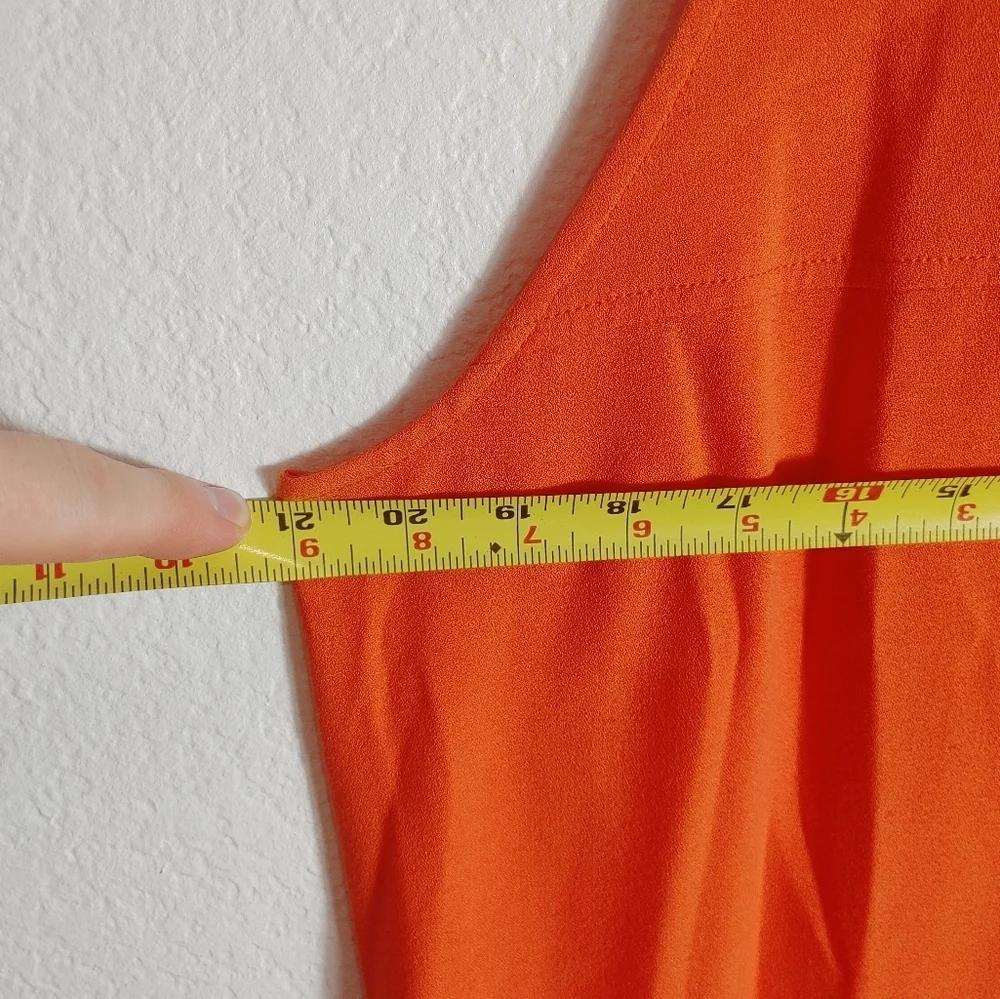 Loft orange shift‎ dress 12